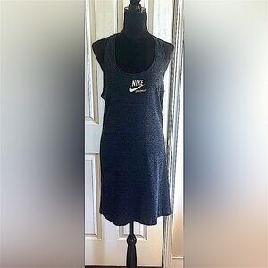 Nike Sportswear Knit Black/Heather  Charcoal Grey Tank Dress